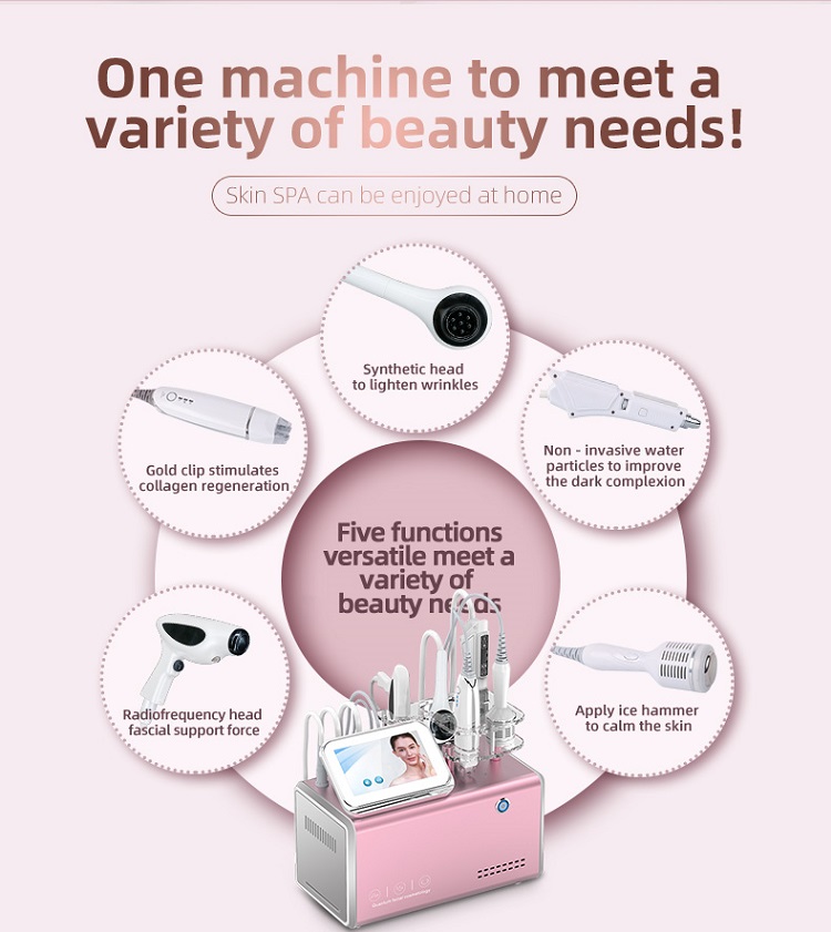 Vacuum Mesotherapy Device with Cold Hammer for Facial Recovery