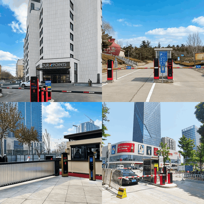 Custom Security Parking Boom Barrier Integrated with Automated LPR Traffic System