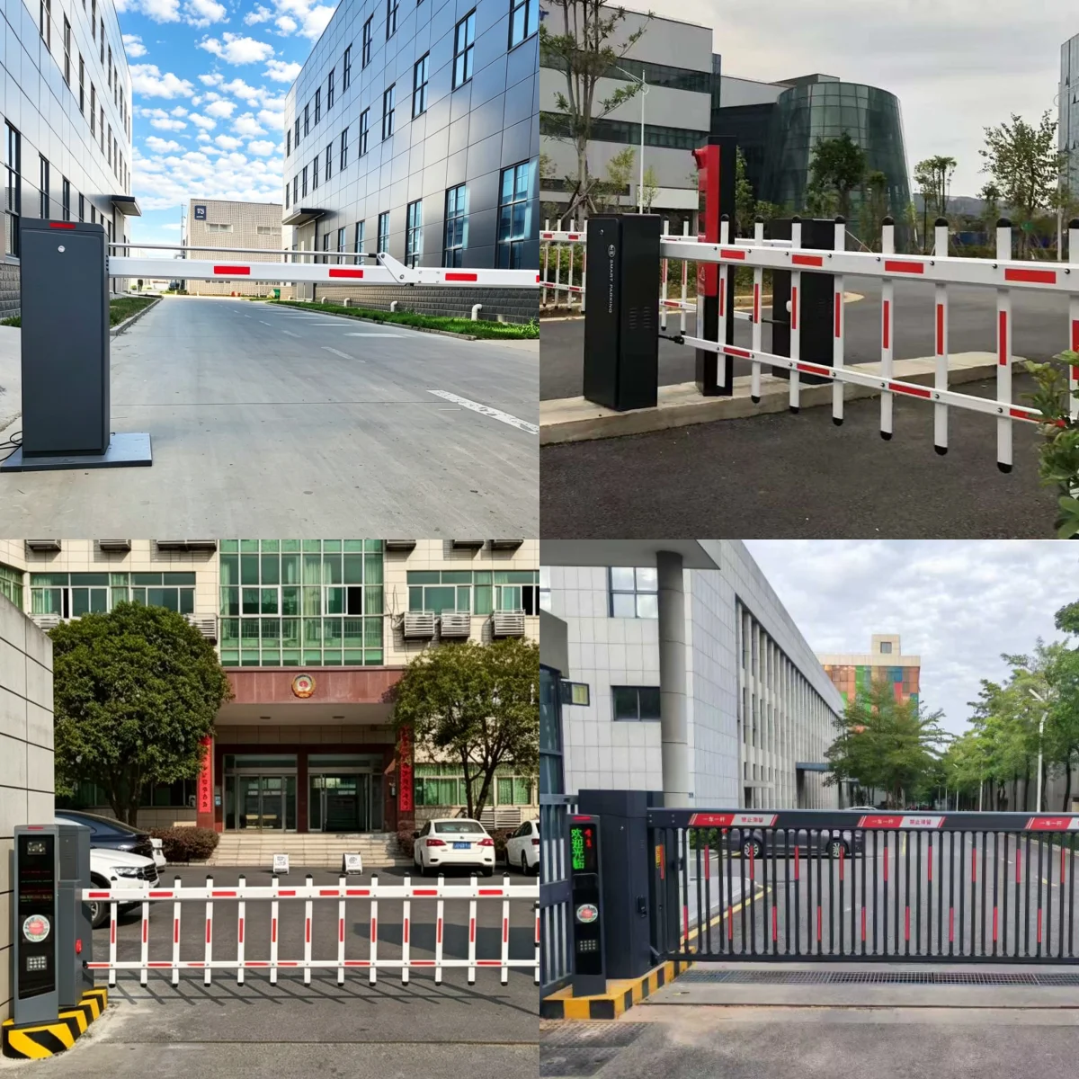 Articulated Folding Boom Barrier Gate for Low-Ceiling Indoor & Basement Parking Facilities