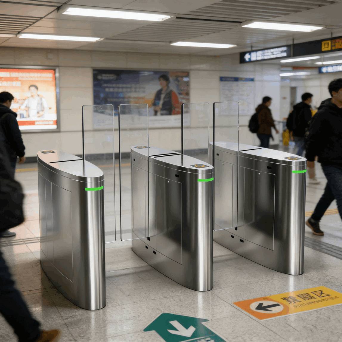Intelligent Automatic Access Control Turnstile Smart Infrastructure Pintu Pintar